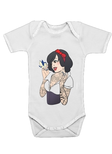  Snow White Tattoo Bird for Baby short sleeve onesies