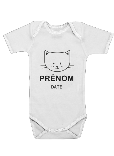  Stamp Birth Cat for Baby short sleeve onesies