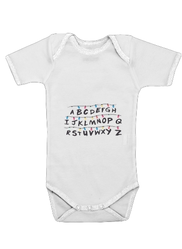  Stranger Things Lampion Alphabet Inspiration for Baby short sleeve onesies