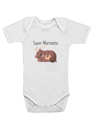  Super marmotte for Baby short sleeve onesies