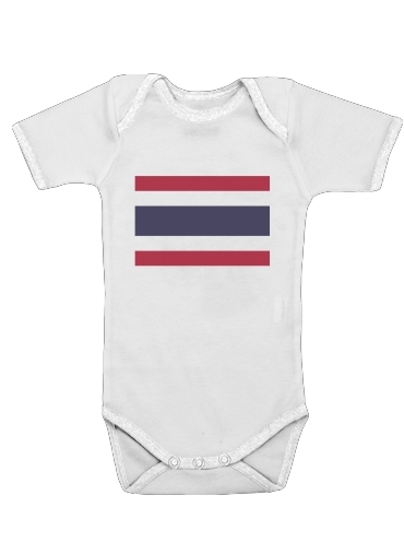  Tailande Flag for Baby short sleeve onesies