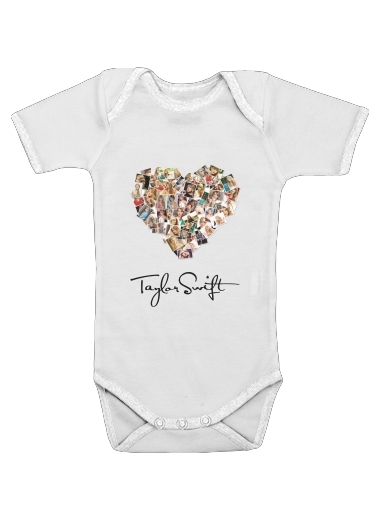  Taylor Swift Love Fan Collage signature for Baby short sleeve onesies