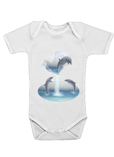  The Heart Of The Dolphins for Baby short sleeve onesies