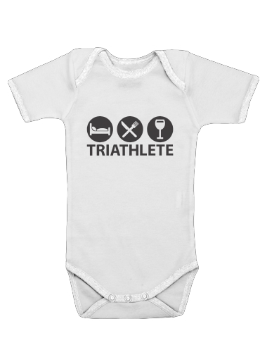  Triathlete Apero du sport for Baby short sleeve onesies