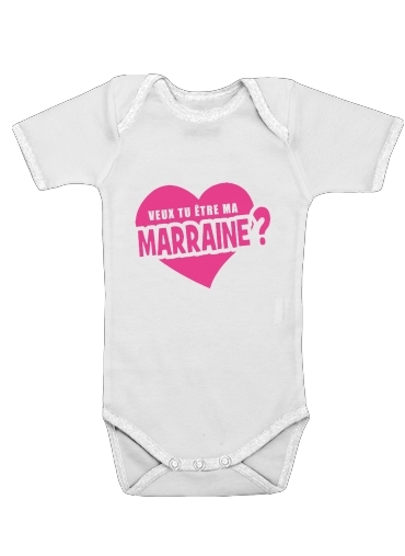  Veux tu etre ma marraine for Baby short sleeve onesies