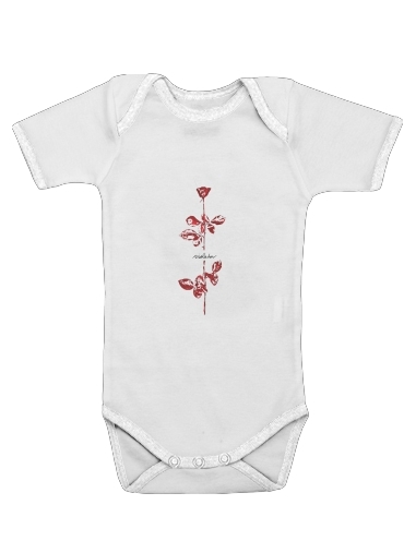  Violator Pink Flowers for Baby short sleeve onesies