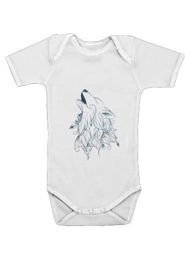  Wolf  for Baby short sleeve onesies