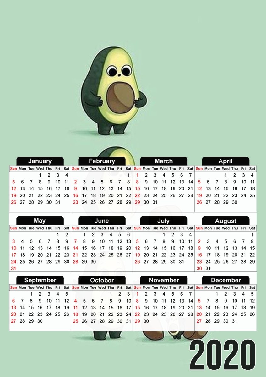  Avocado Born for A3 Photo Calendar 30x43cm