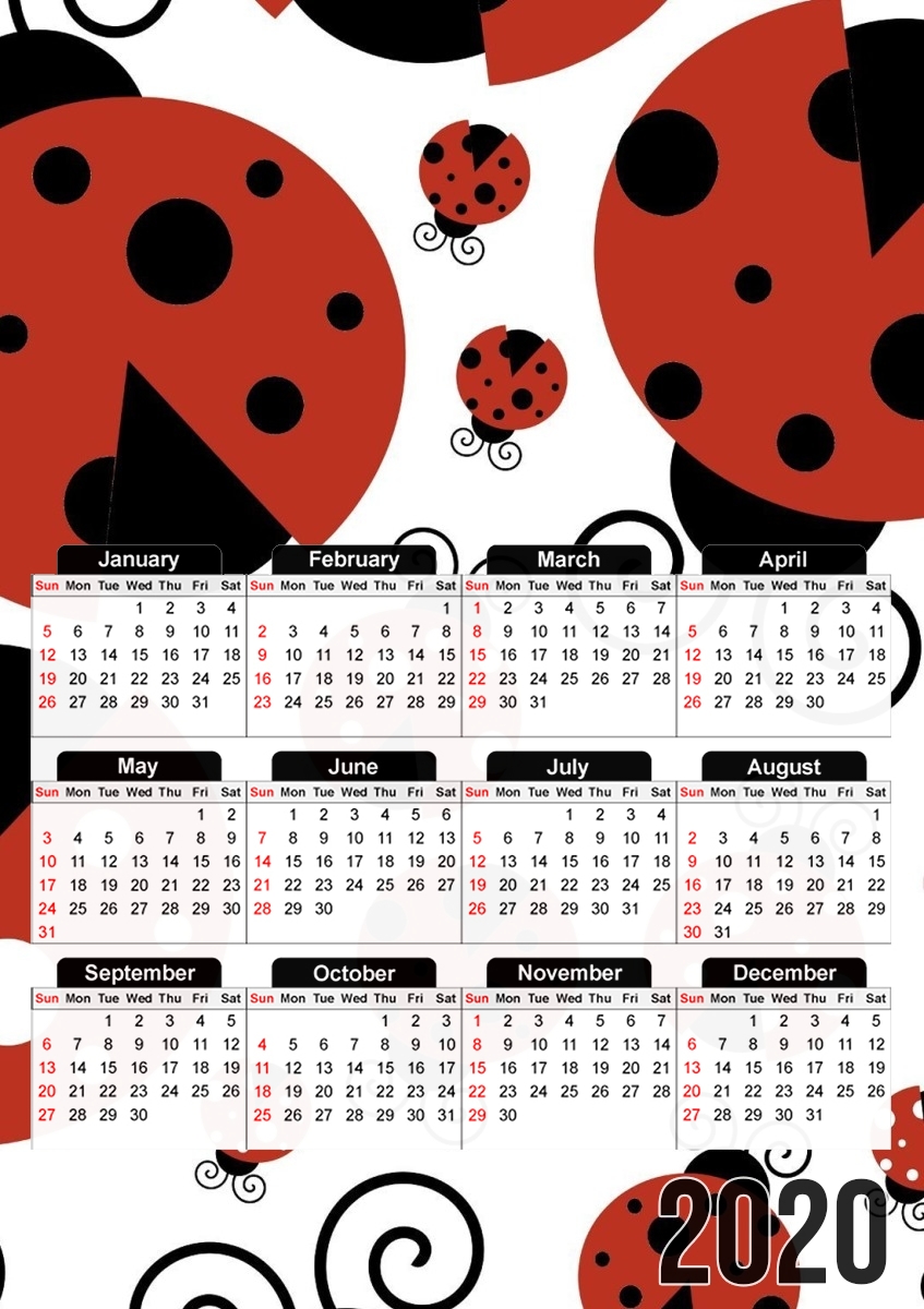  ladybug for A3 Photo Calendar 30x43cm