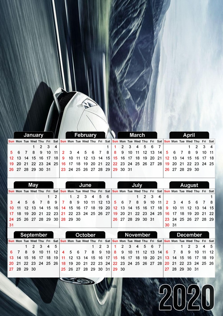  Lamborghini Huracan for A3 Photo Calendar 30x43cm