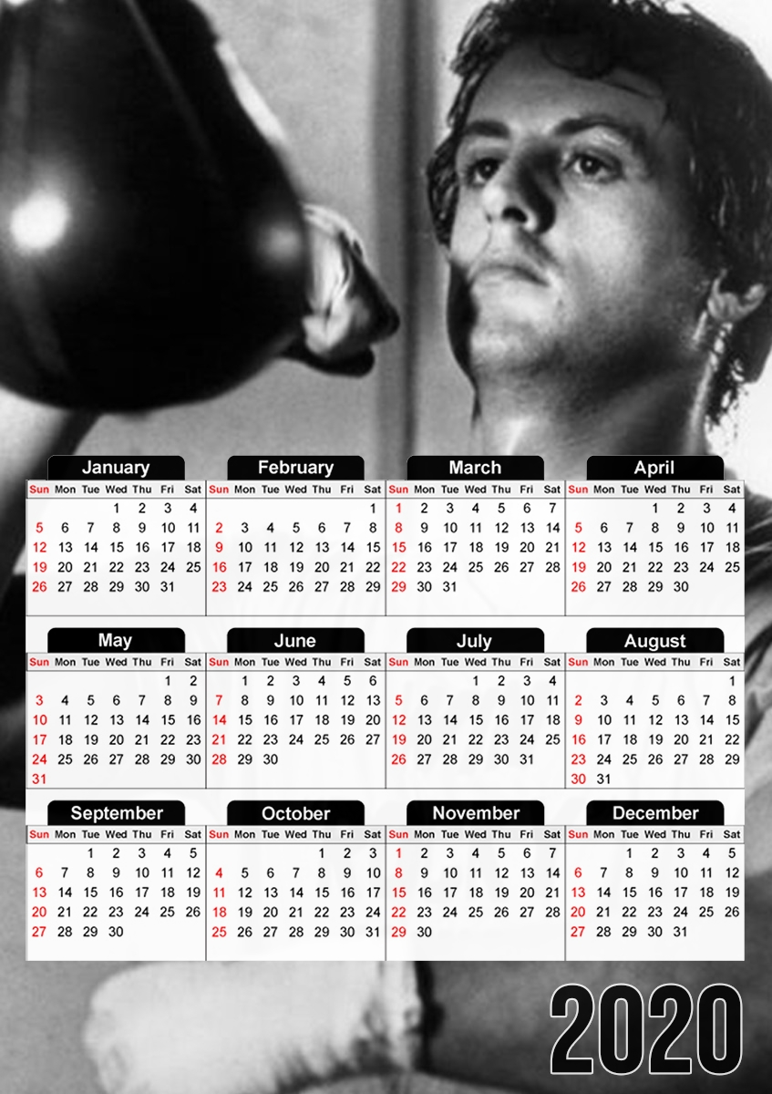  Rocky Balboa Training Punchingball for A3 Photo Calendar 30x43cm