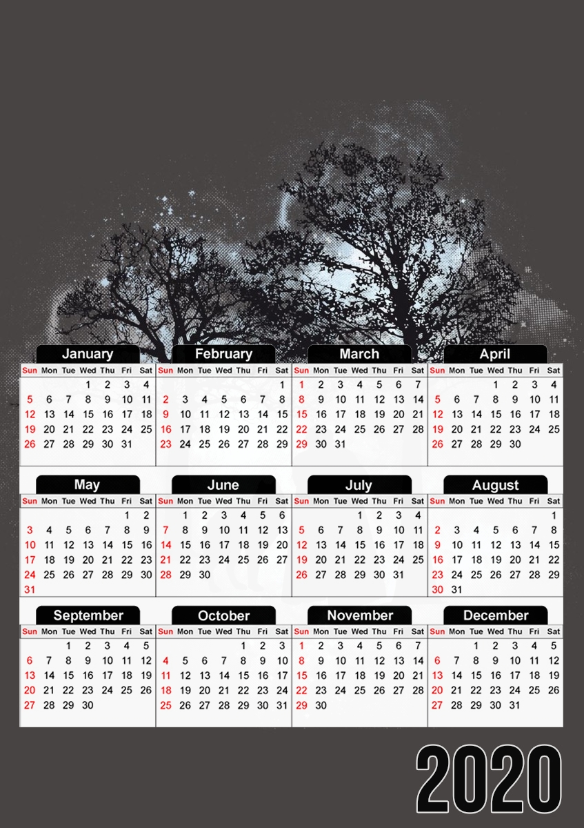  Wolf Snow for A3 Photo Calendar 30x43cm