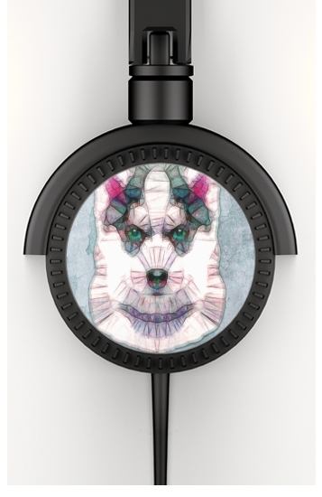  abstract husky puppy for Stereo Headphones To custom