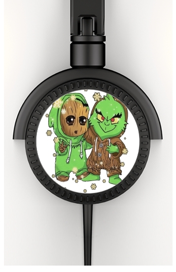  Baby Groot and Grinch Christmas for Stereo Headphones To custom