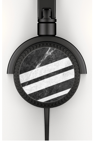  Black Striped Marble for Stereo Headphones To custom