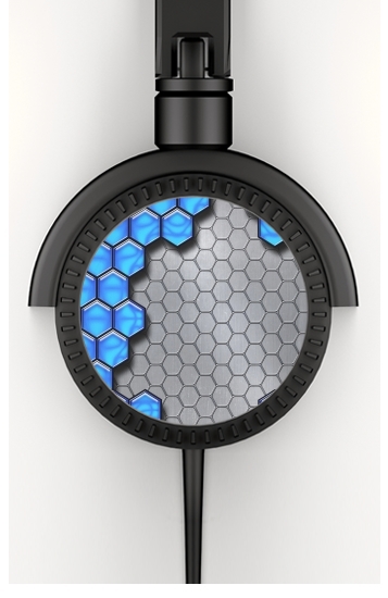  Blue Metallic Scale for Stereo Headphones To custom