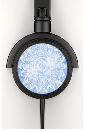  Bohemian Flower Mandala in Blue for Stereo Headphones To custom