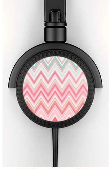  colorful chevron in pink for Stereo Headphones To custom