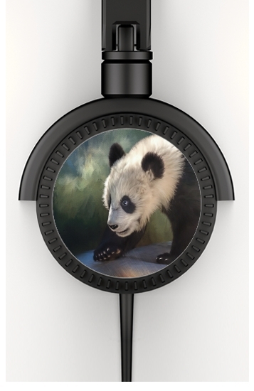  Cute panda bear baby for Stereo Headphones To custom