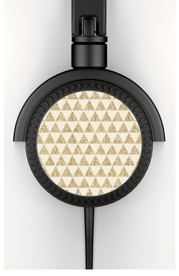  Glitter Triangles in Gold for Stereo Headphones To custom