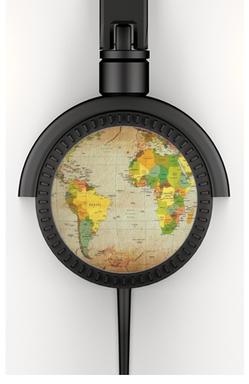  World Map for Stereo Headphones To custom