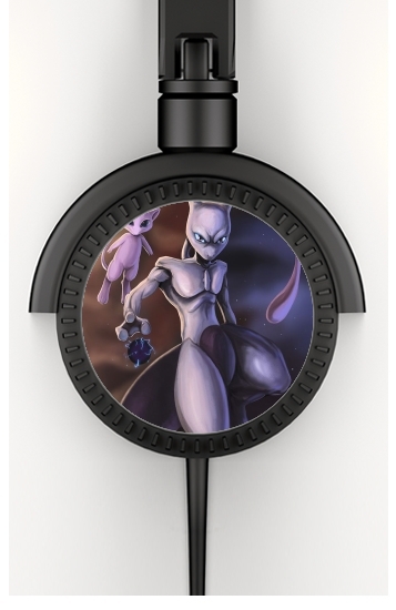  Mew And Mewtwo Fanart for Stereo Headphones To custom