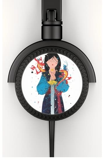  Mulan Princess Watercolor Decor for Stereo Headphones To custom