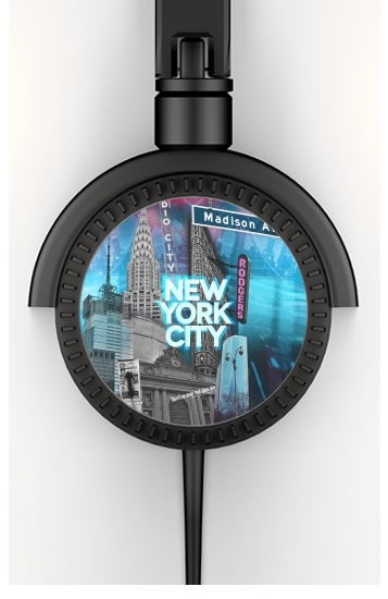  New York City II [blue] for Stereo Headphones To custom