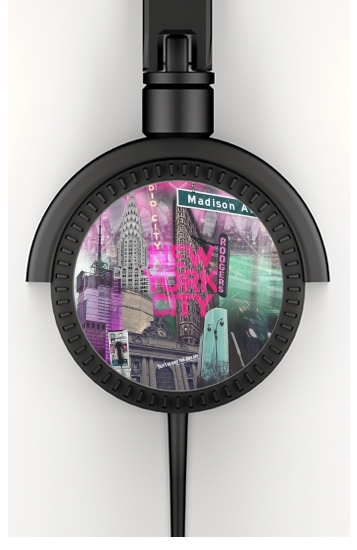  New York City II [pink] for Stereo Headphones To custom