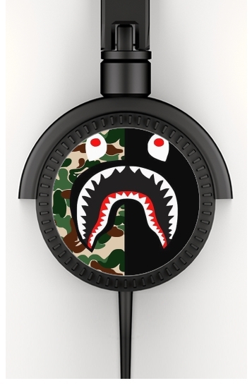  Shark Bape Camo Military Bicolor for Stereo Headphones To custom