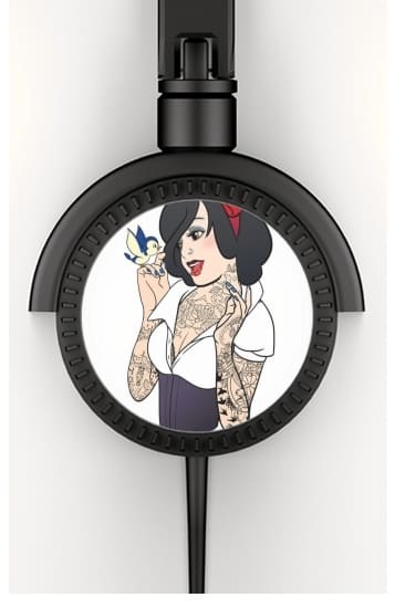  Snow White Tattoo Bird for Stereo Headphones To custom
