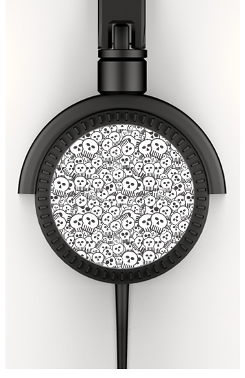  toon skulls, black and white for Stereo Headphones To custom