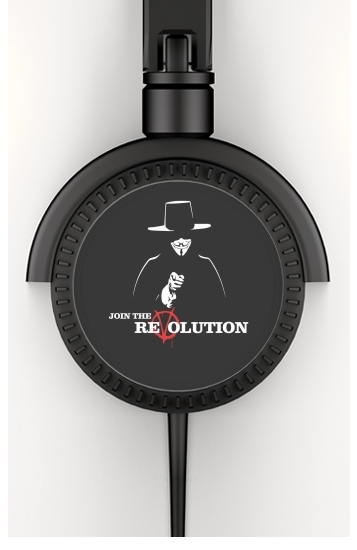  V For Vendetta Join the revolution for Stereo Headphones To custom