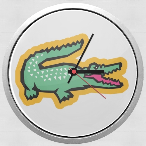  alligator crocodile lacoste for Wall clock