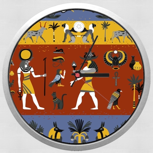  Ancient egyptian religion seamless pattern for Wall clock