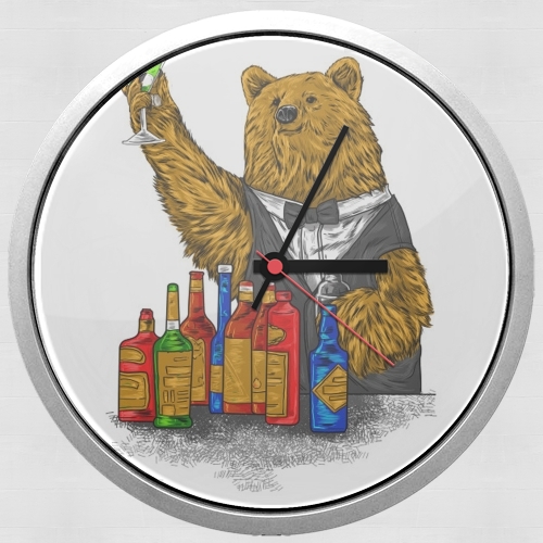  Bartender Bear for Wall clock