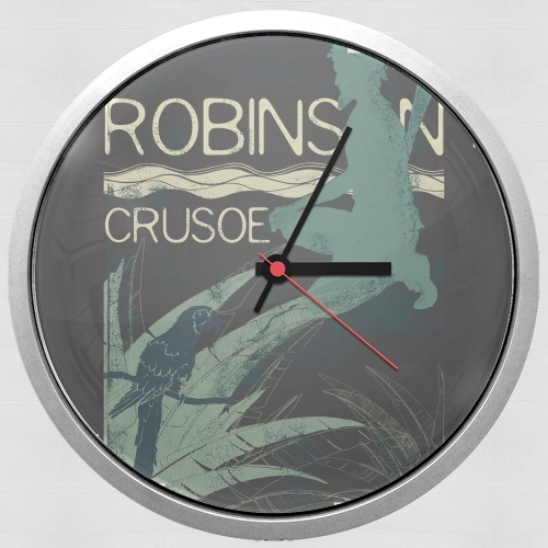  Book Collection: Robinson Crusoe for Wall clock