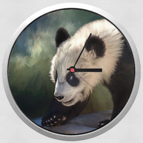  Cute panda bear baby for Wall clock