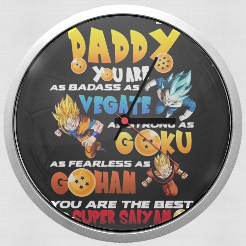  Daddy you are as badass as Vegeta As strong as Goku as fearless as Gohan You are the best for Wall clock