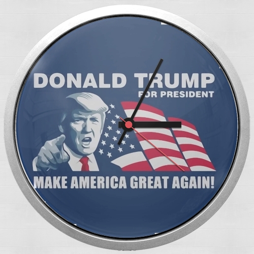  Donald Trump Make America Great Again for Wall clock