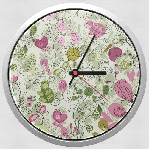  doodle flowers for Wall clock