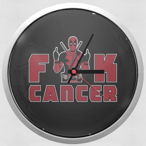  Fuck Cancer With Deadpool for Wall clock