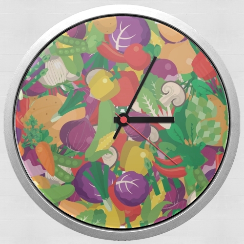  Healthy Food: Fruits and Vegetables V3 for Wall clock