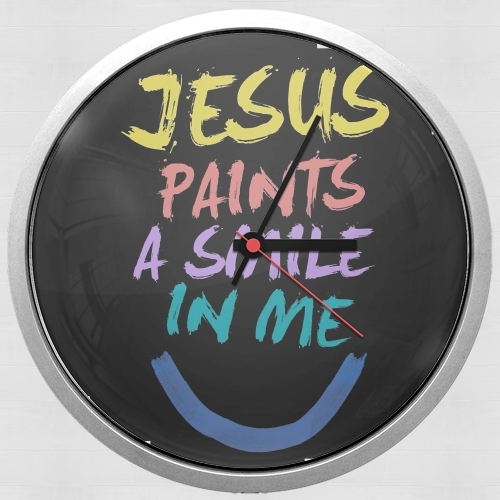 Jesus paints a smile in me Bible for Wall clock