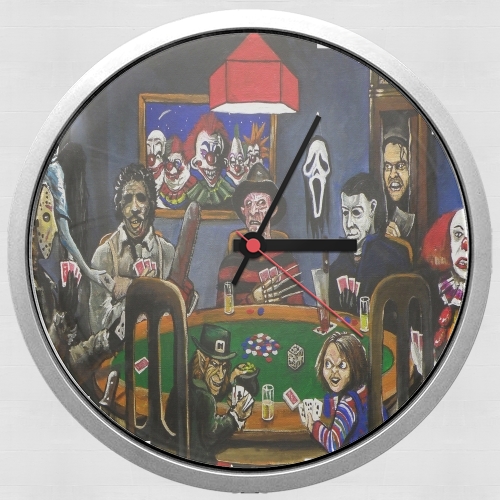  Killing Time with card game horror for Wall clock