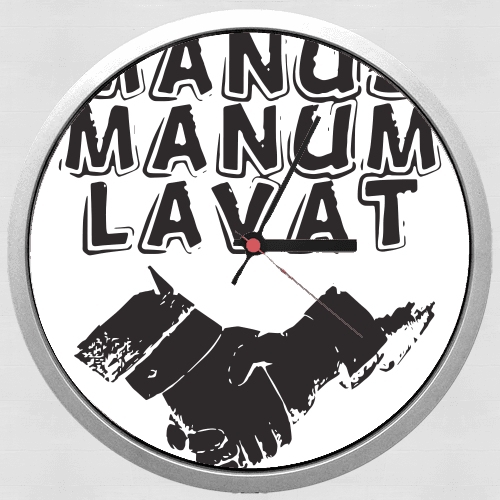  Manus manum lavat for Wall clock