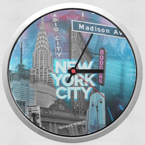  New York City II [blue] for Wall clock