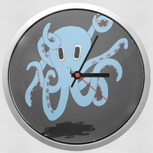  octopus Blue cartoon for Wall clock