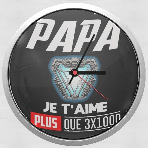  Papa je taime plus que 3x1000 for Wall clock