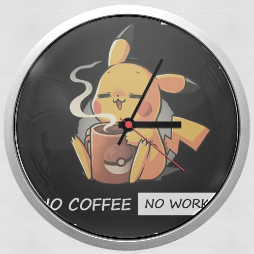  Pikachu Coffee Addict for Wall clock
